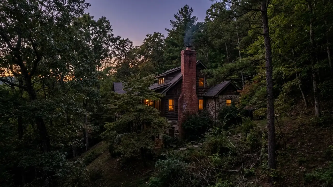 Homes and chimneys in Bellevue, Tennessee