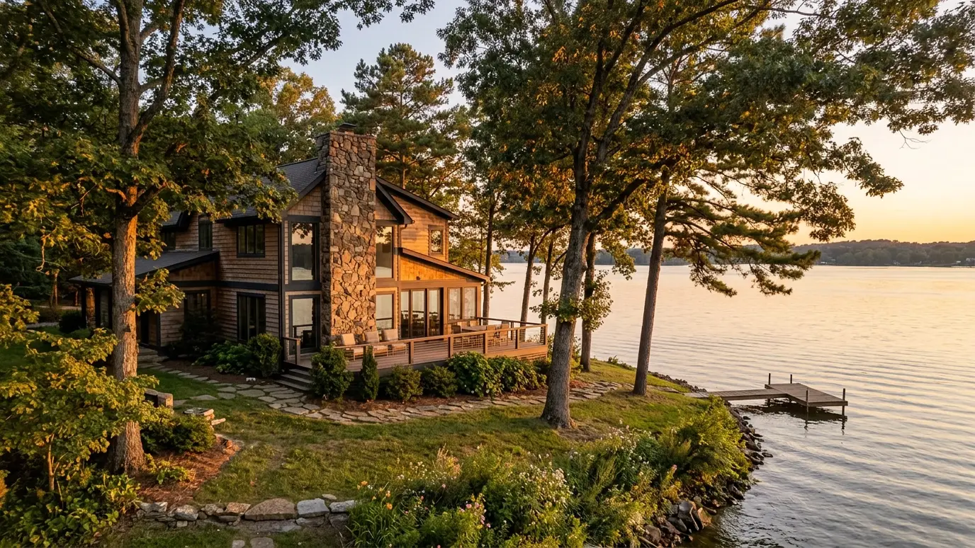 Homes and chimneys in Hendersonville, Tennessee
