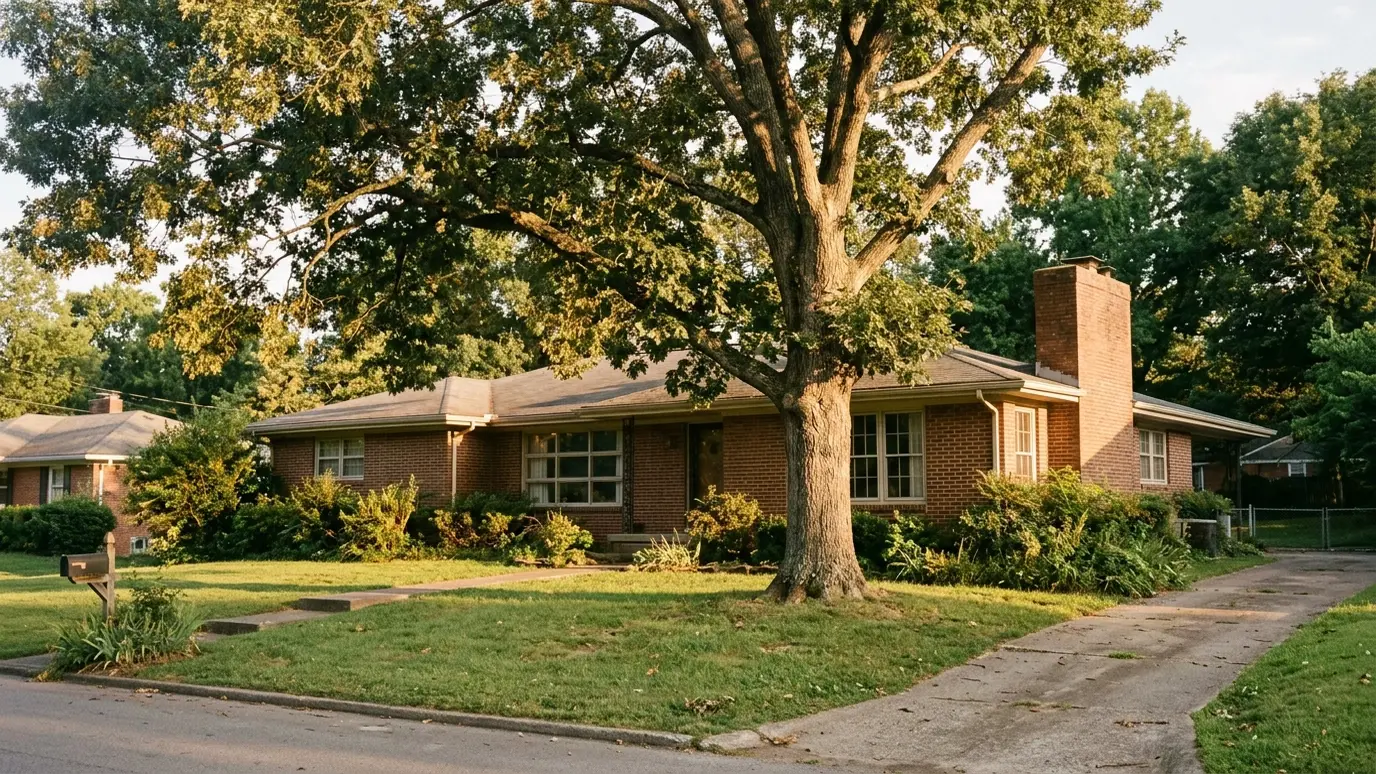 Homes and chimneys in Madison, Tennessee