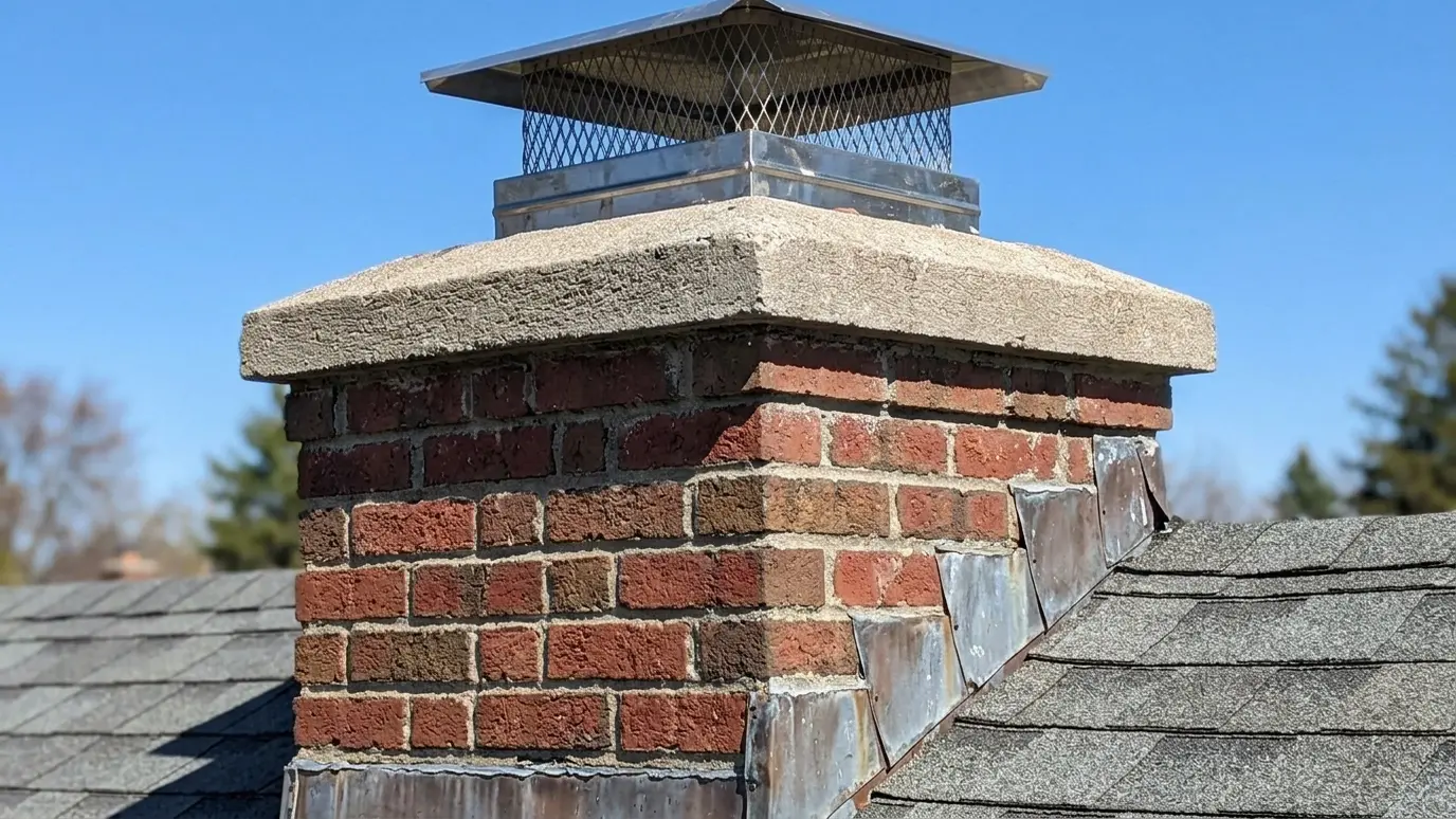 Chimney Crown, Cap and Flashing: The Three Parts That Keep Water Out